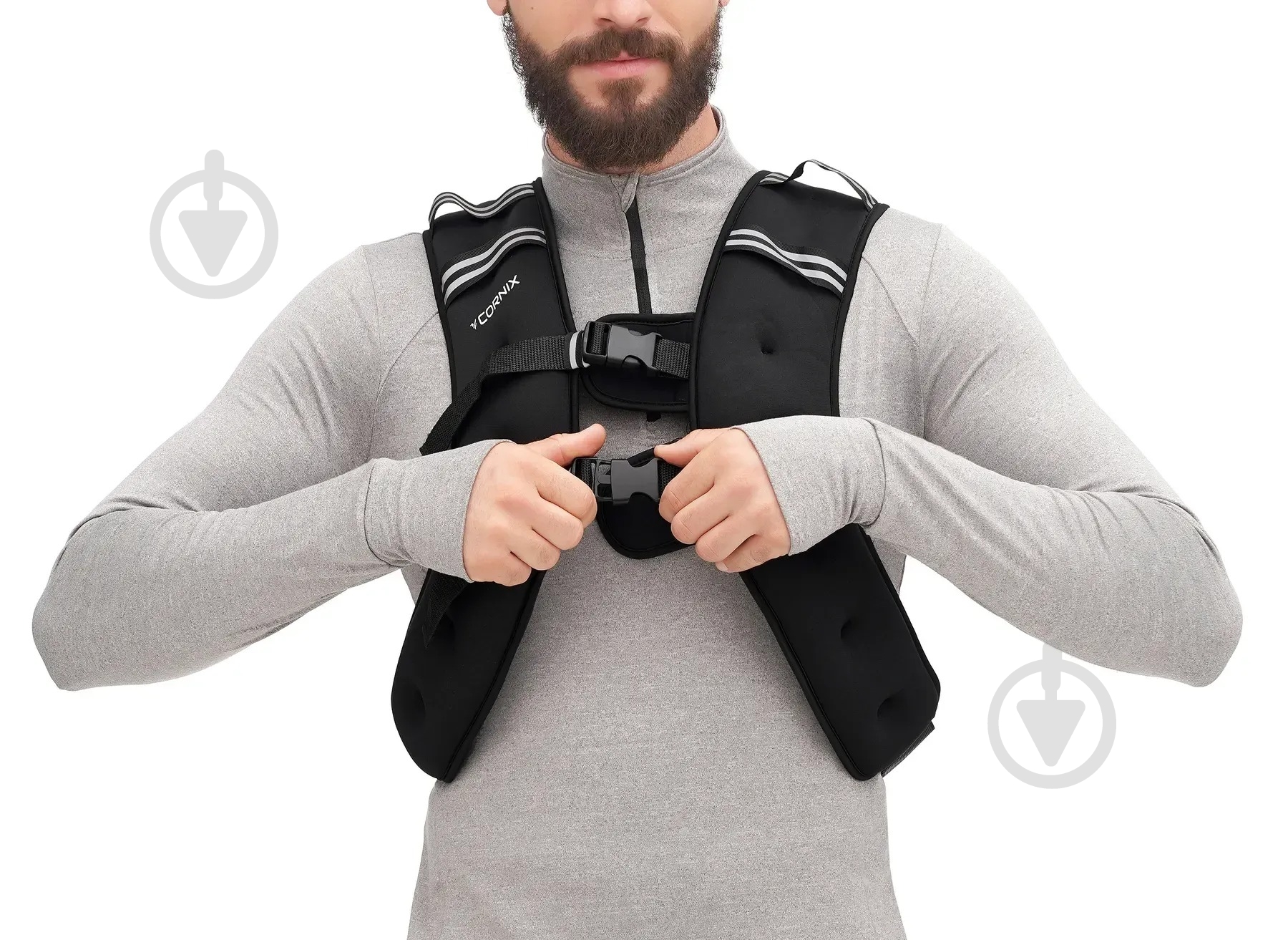 Жилет-обважнювач Cornix Жилет-обважнювач Weight Vest XR-0344 чорний 1x8 кг - фото 8 Жилет-обважнювач Cornix Жилет-обважнювач Weight Vest XR-0344 чорний 1x8 кг - фото 8