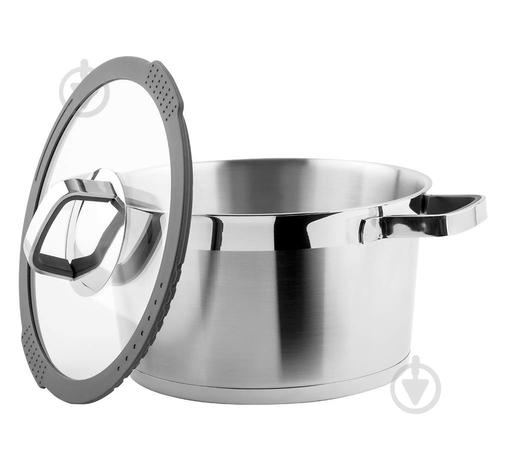 Каструля з кришкою Vinzer Moderno Graphite Collection 5,4 л 50074 - фото 2