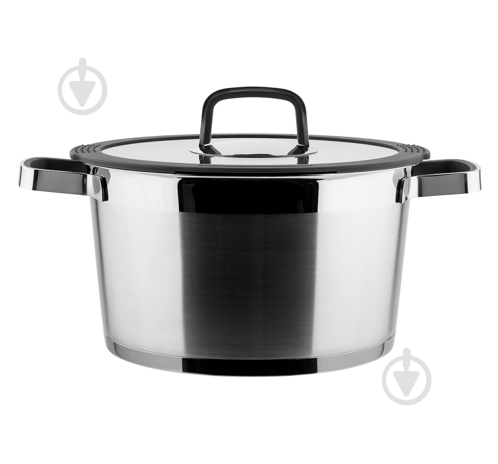 Каструля з кришкою Vinzer Moderno Graphite Collection 5,4 л 50074 - фото 1
