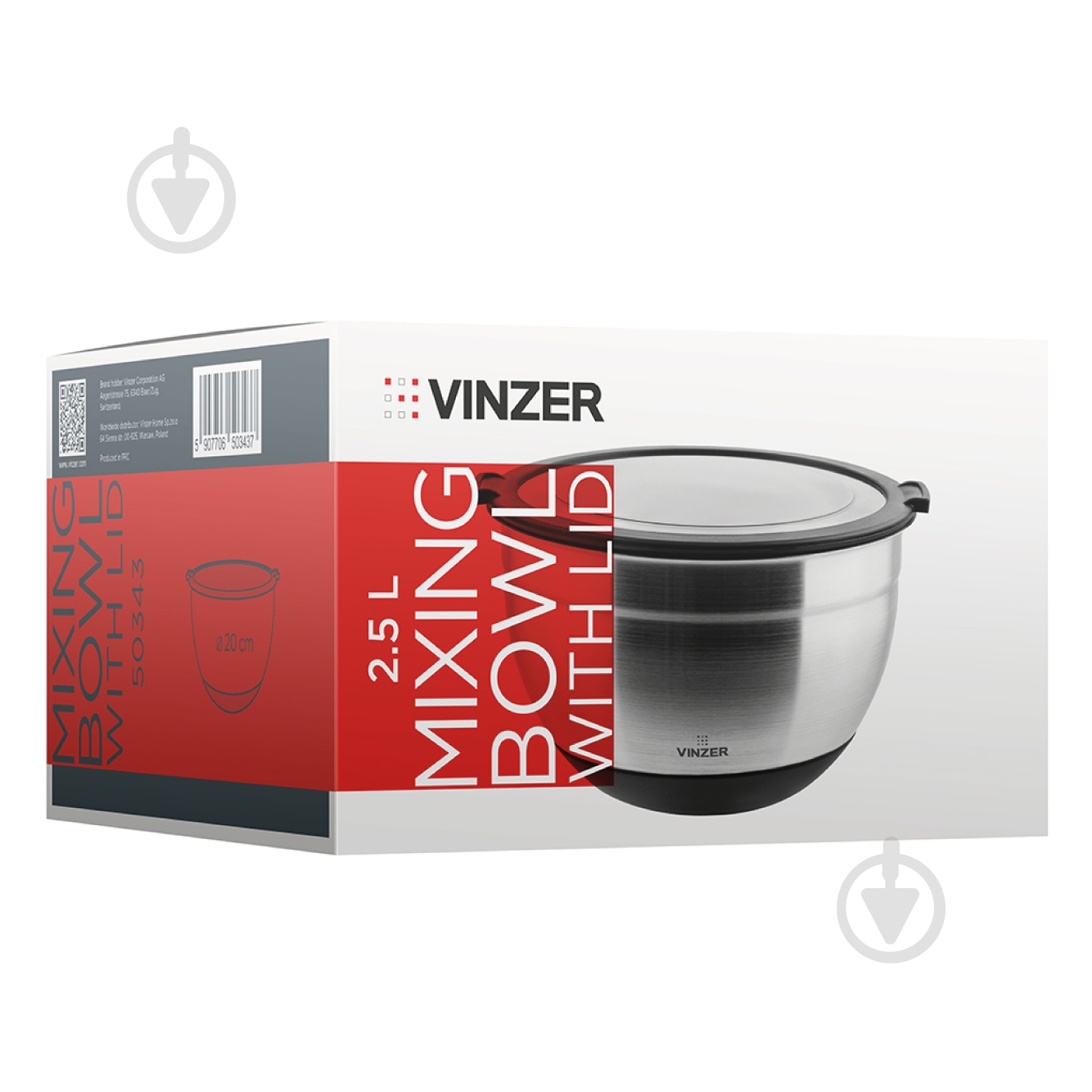 Миска з кришкою Vinzer d20 см/2,5 л 50343 - фото 5
