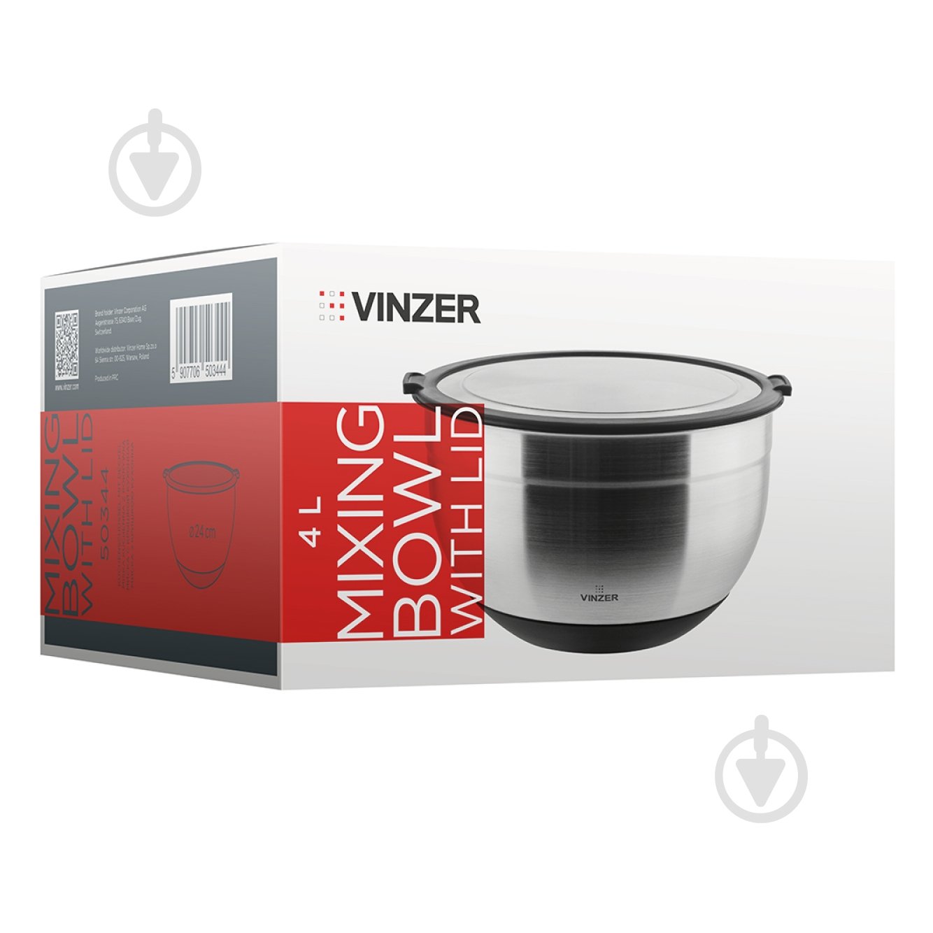 Миска з кришкою Vinzer d24 см/4 л 50344 - фото 4