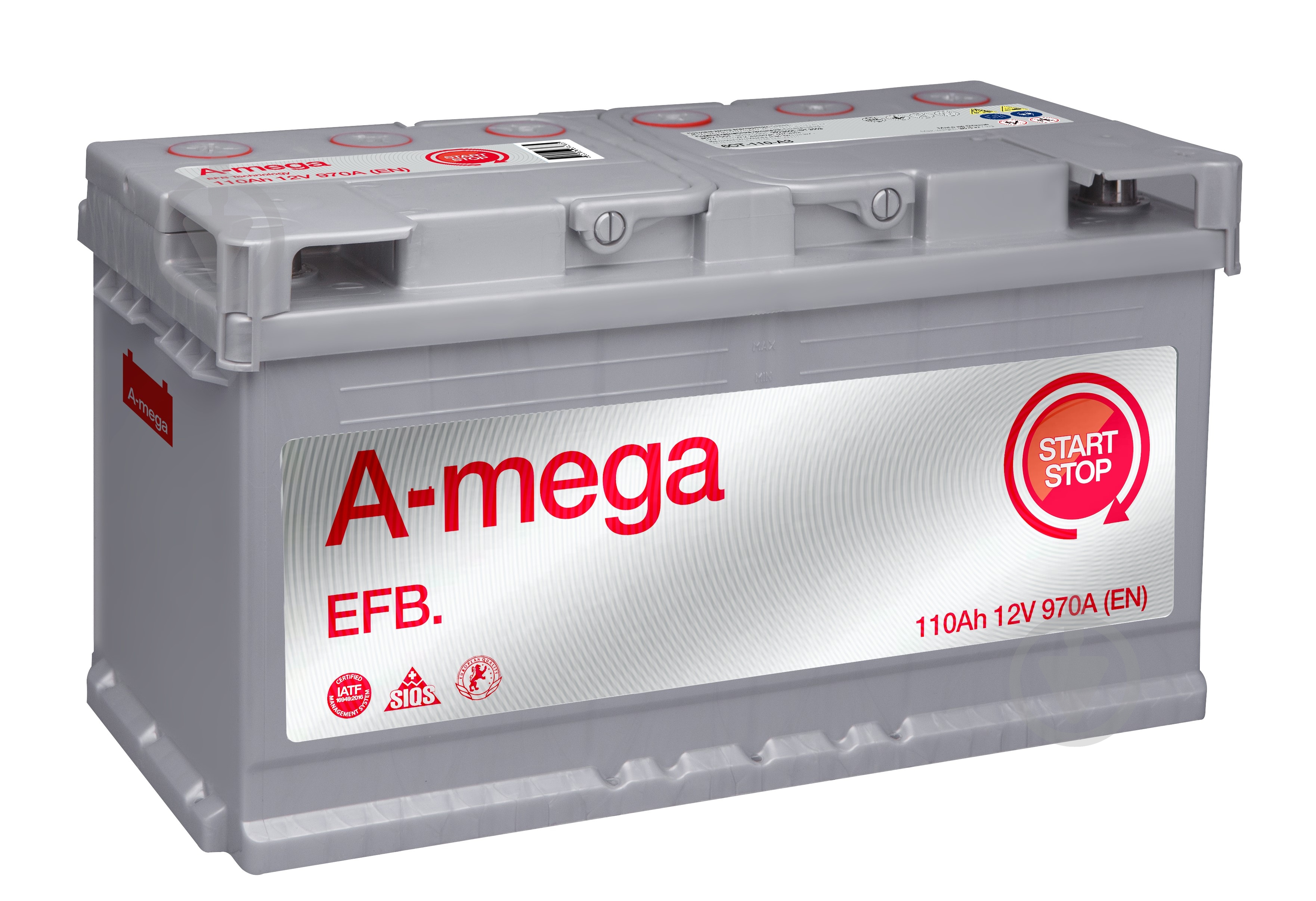 Аккумулятор автомобильный A-MEGA EFB 110Ah 970A 12V «+» справа (EFB) - фото 1 Аккумулятор автомобильный A-MEGA EFB 110Ah 970A 12V «+» справа (EFB) - фото 1