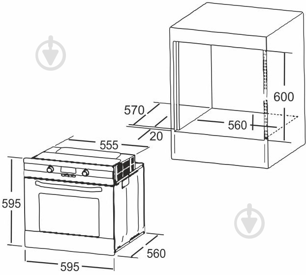 Духовой шкаф Interline HK 560 BK - фото 6