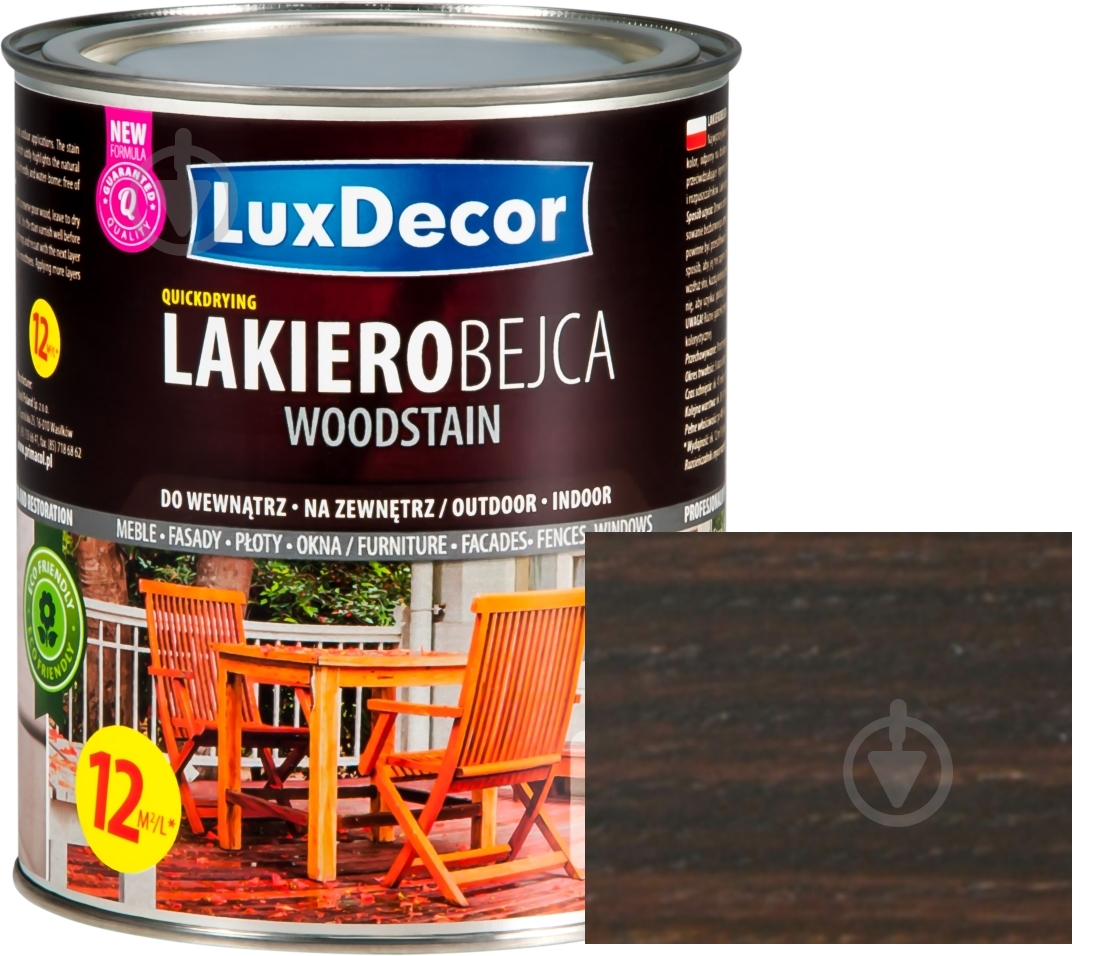 Лакобейц для древесины LuxDecor палисандр глянец 2,5 л - фото 1