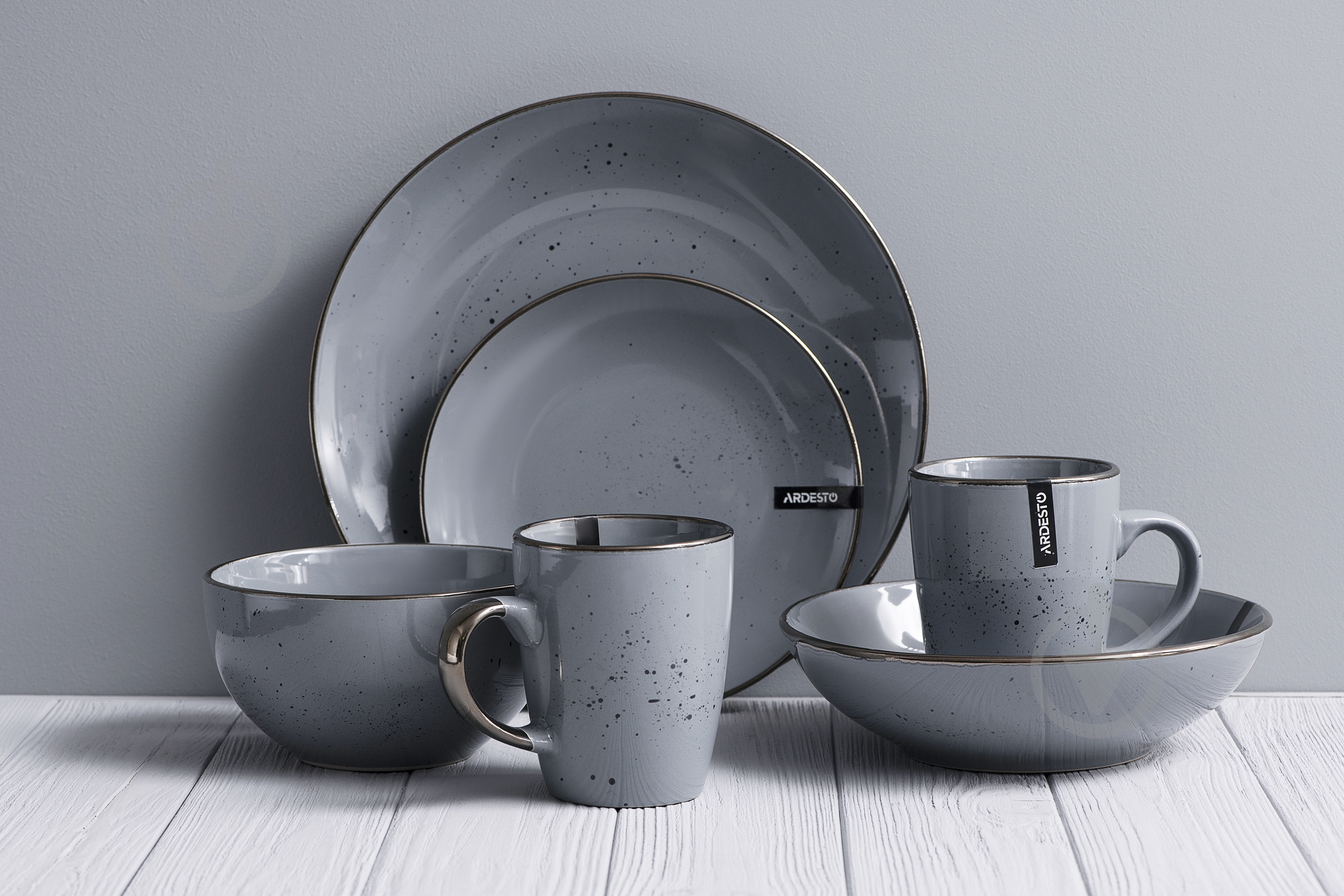 Чашка Ardesto Bagheria 360 мл Grey AR2936GREY - фото 2