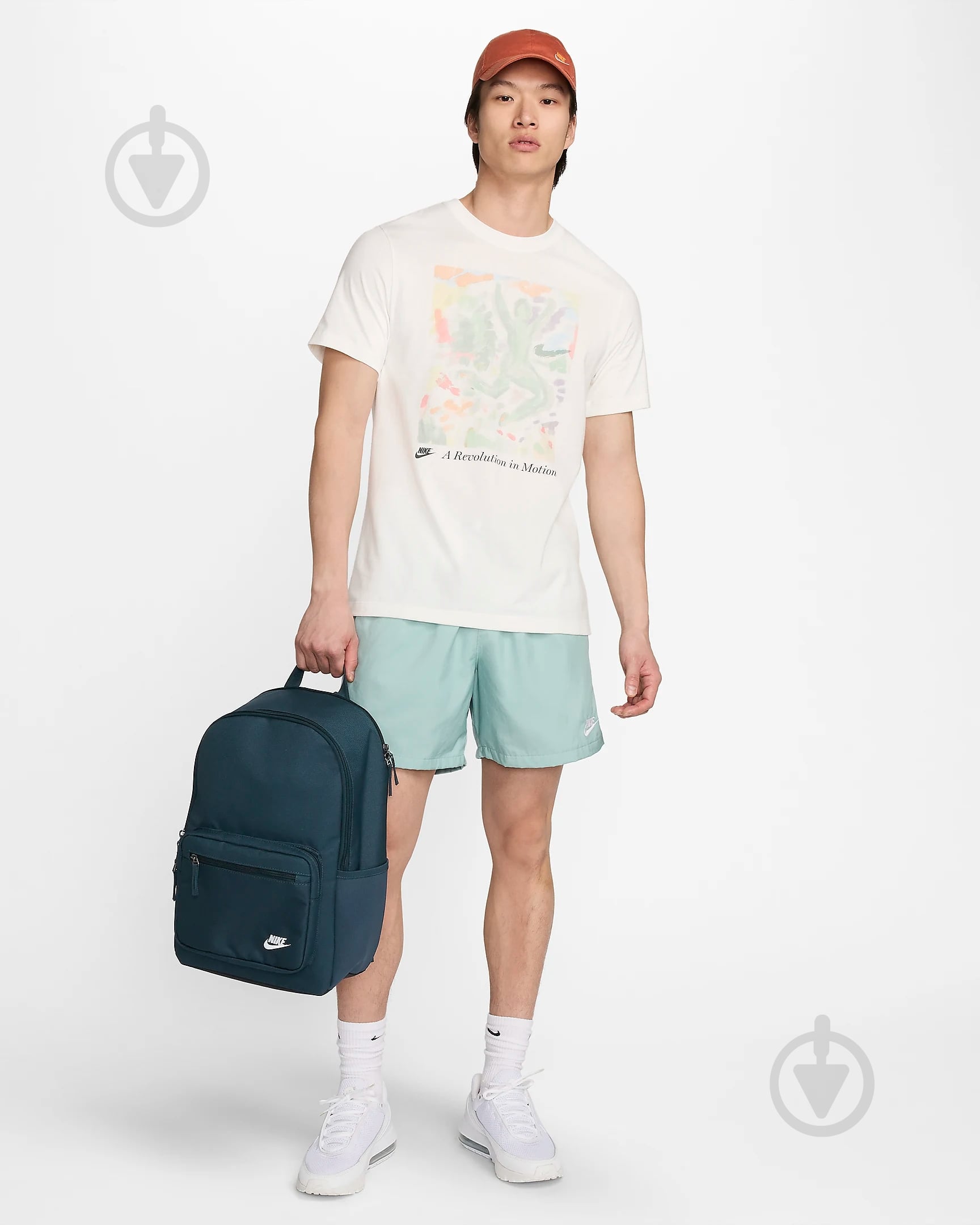 Рюкзак Nike Heritage Eugene Backpack DB3300-478 23 л темно-синий - фото 12