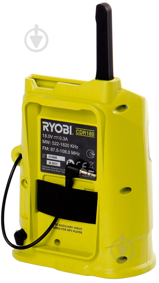 Строительная колонка с радио RYOBI CDR180M - фото 2