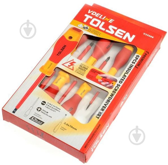 Набор отверток Tolsen диэлектрических × V33506 - фото 2 Набор отверток Tolsen диэлектрических × V33506 - фото 2