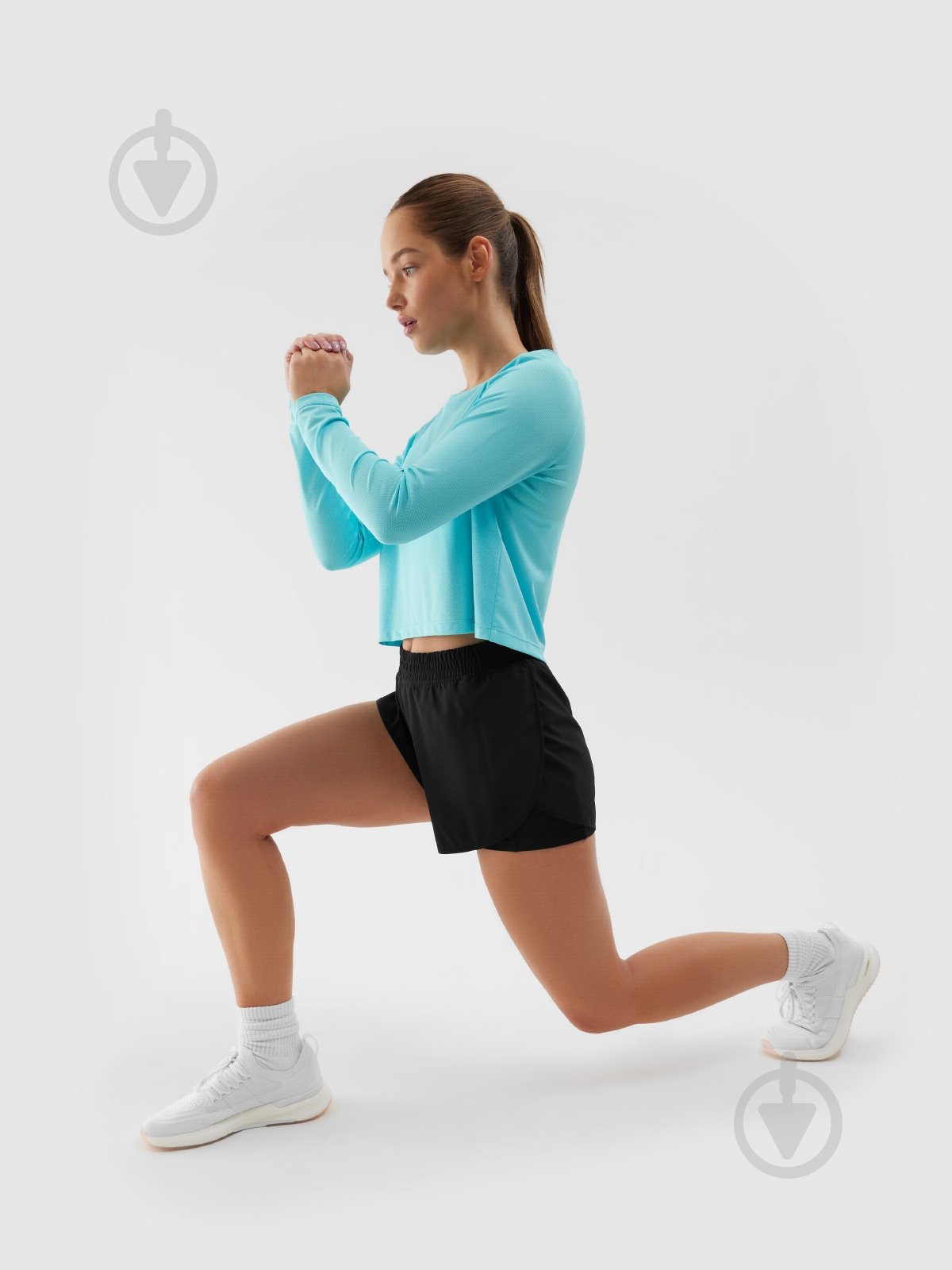 Топ 4F LONGSLEEVE FNK F218 4FWSS24TFLOF218-33S р.XS блакитний - фото 2