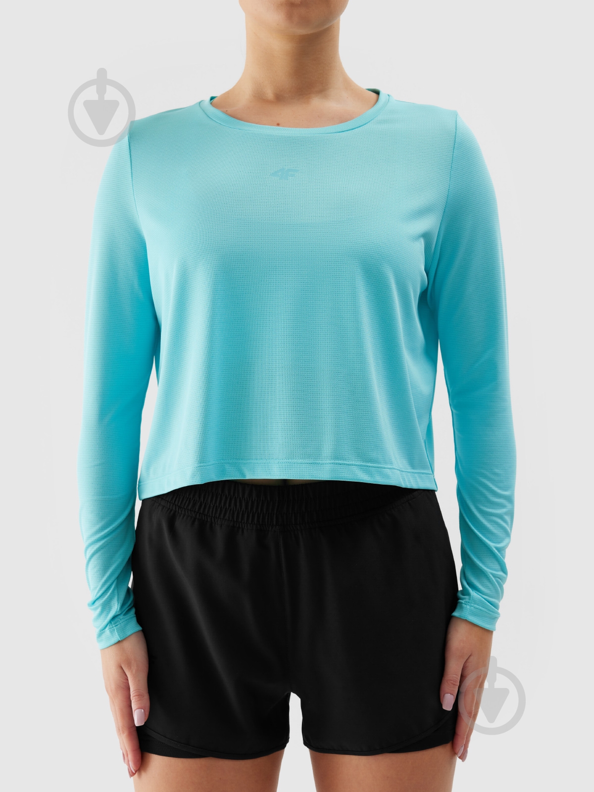 Топ 4F LONGSLEEVE FNK F218 4FWSS24TFLOF218-33S р.XS блакитний - фото 8