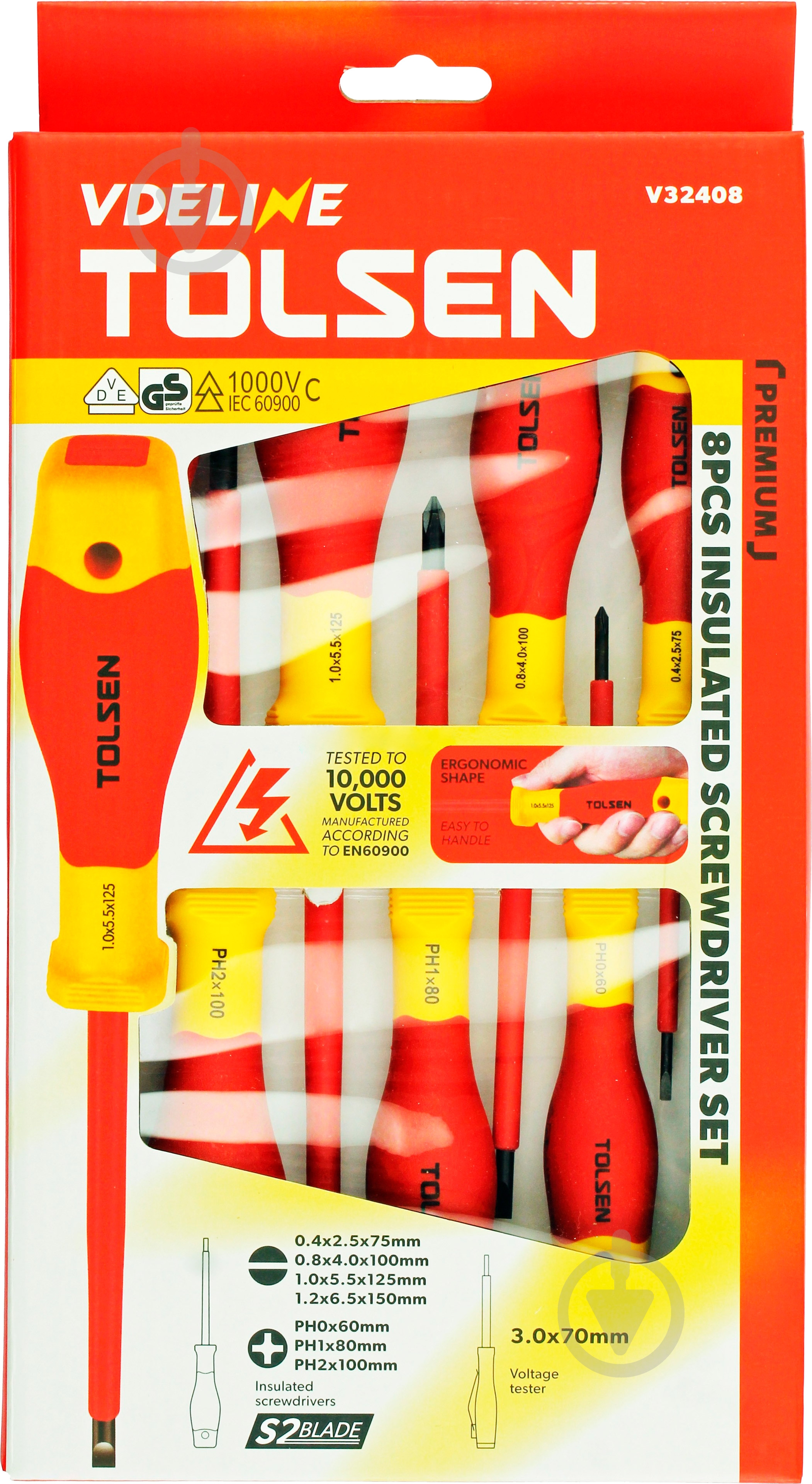 Набор отверток Tolsen Premium 8 предметов V32408 - фото 2