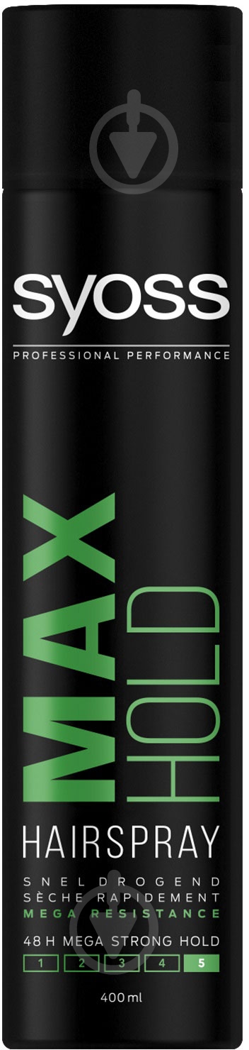 Лак для волосся SYOSS Max Hold максимально сильна фіксація Max Hold 400 мл - фото 1