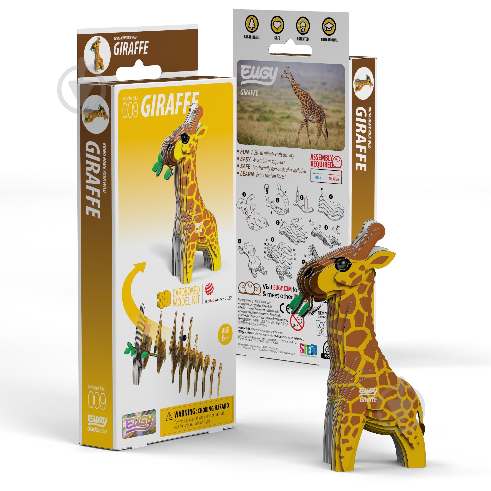 Пазлы картонные EUGY Зоопарк Жираф XEG-009 - фото 1