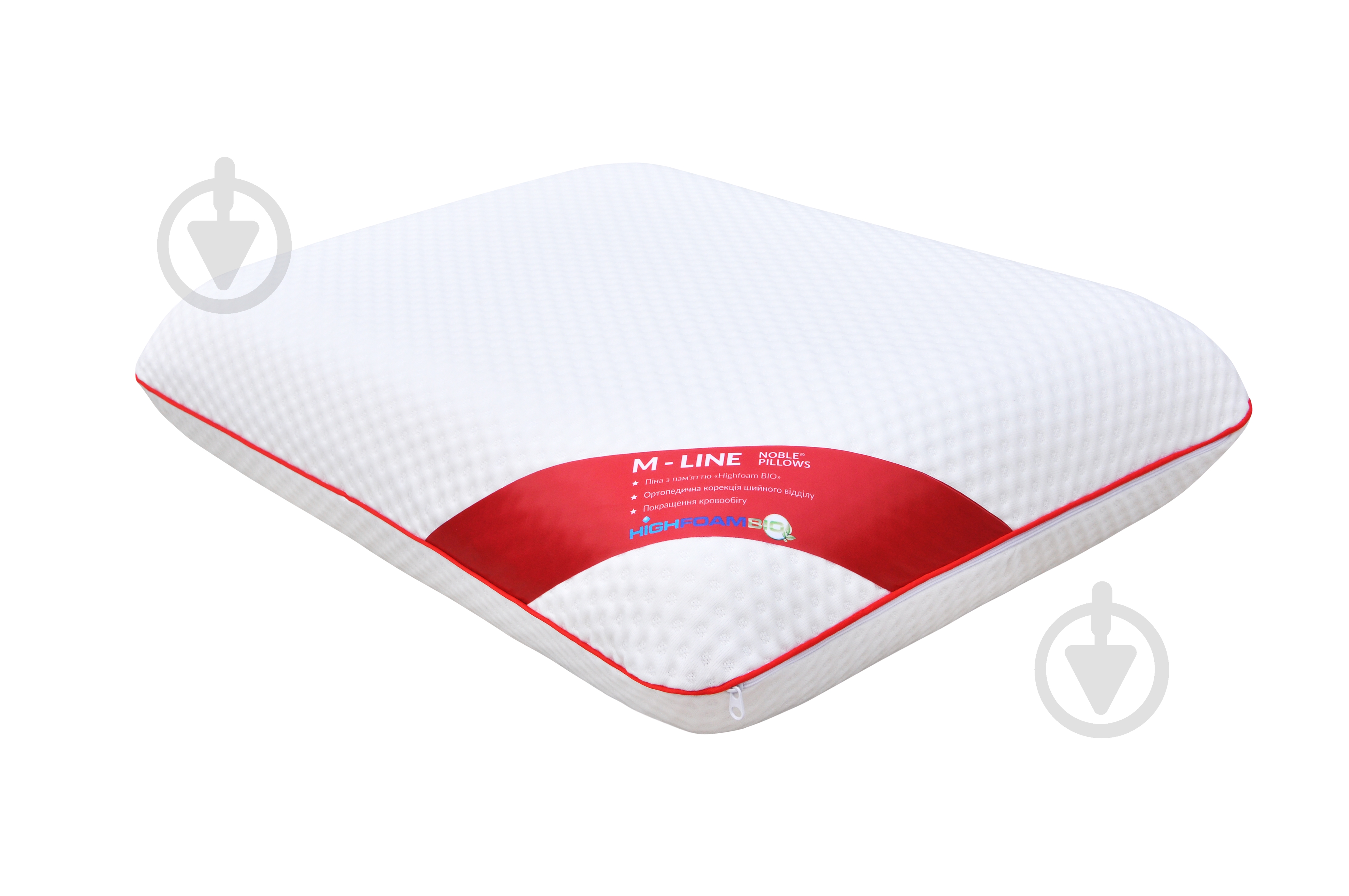 Подушка Noble Sweeten L Highfoam 59x43x12 см білий - фото 1