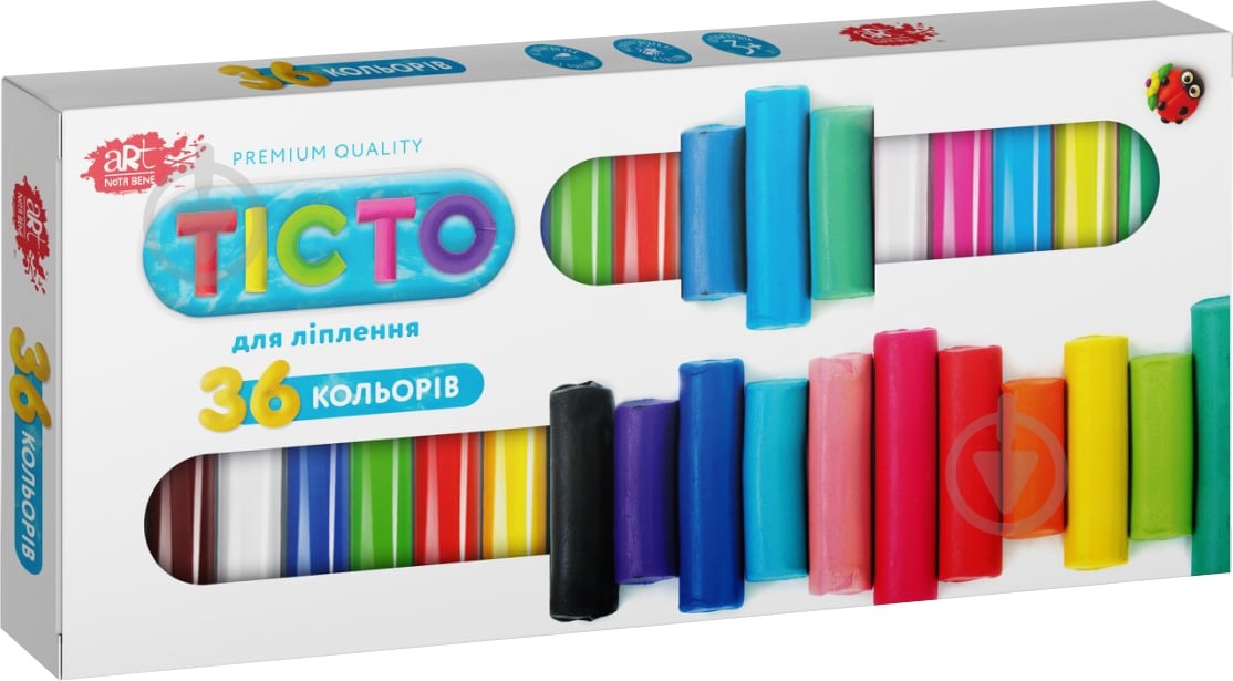 Тісто для ліплення ART Nota Bene 36 кольорів у коробці - фото 1
