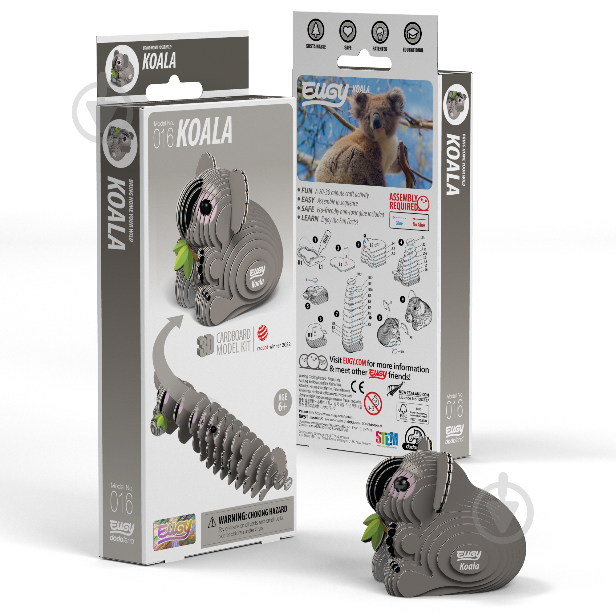 Пазлы картонные EUGY Зоопарк Коала XEG-016 - фото 1