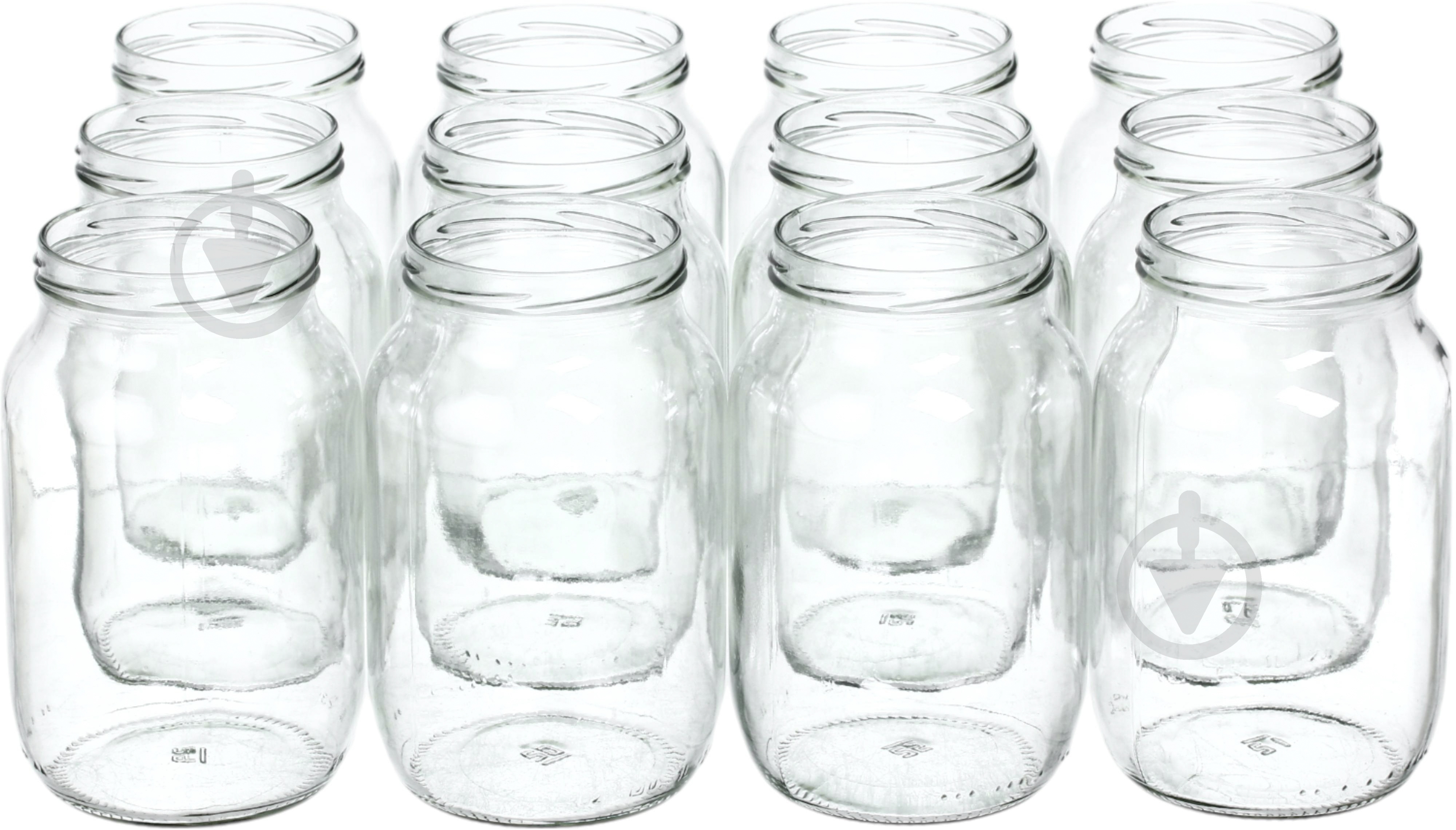 Набор банок для консервации Скляний альянс ТО 82 мм 1 л 12 шт. - фото 1 Набор банок для консервации Скляний альянс ТО 82 мм 1 л 12 шт. - фото 1