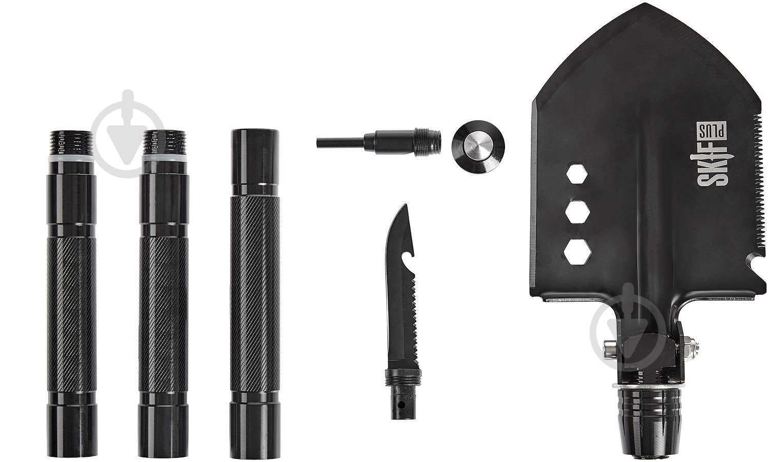 Лопата тактическая Skif Mole black 63.01.60 (8 инструментов) 760мм - фото 2