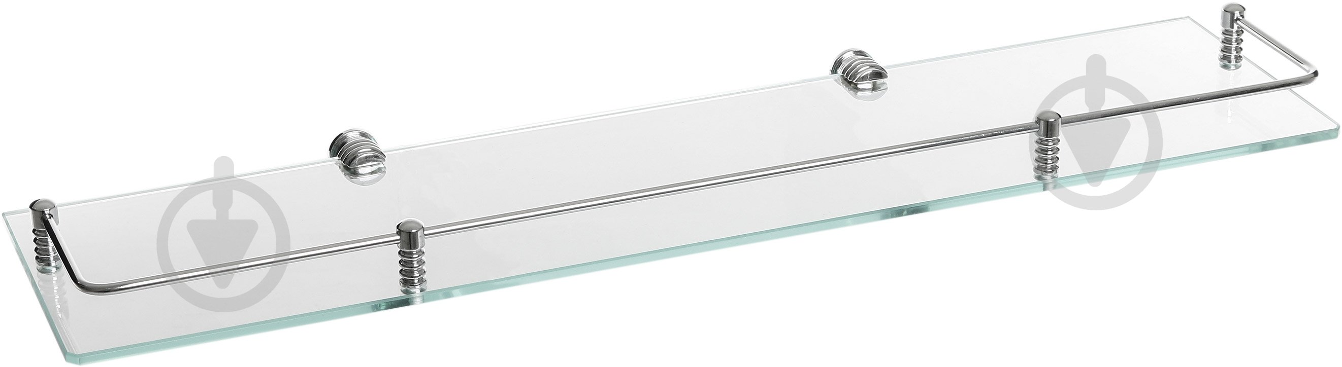 Полочка стеклянная МТ ПП 600х150х6 мм прямая прозрачная - фото 1
