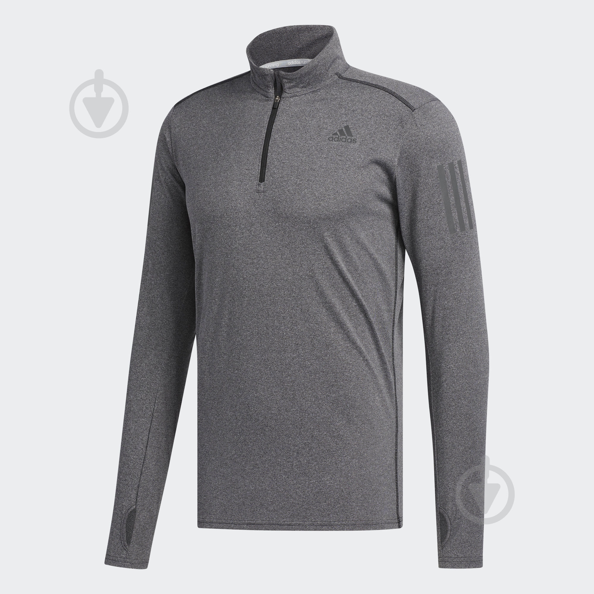 Кофта Adidas Response 1/2 Zip Long Sleeve Tee B47699 р. M серый - фото 1 Кофта Adidas Response 1/2 Zip Long Sleeve Tee B47699 р. M серый - фото 1
