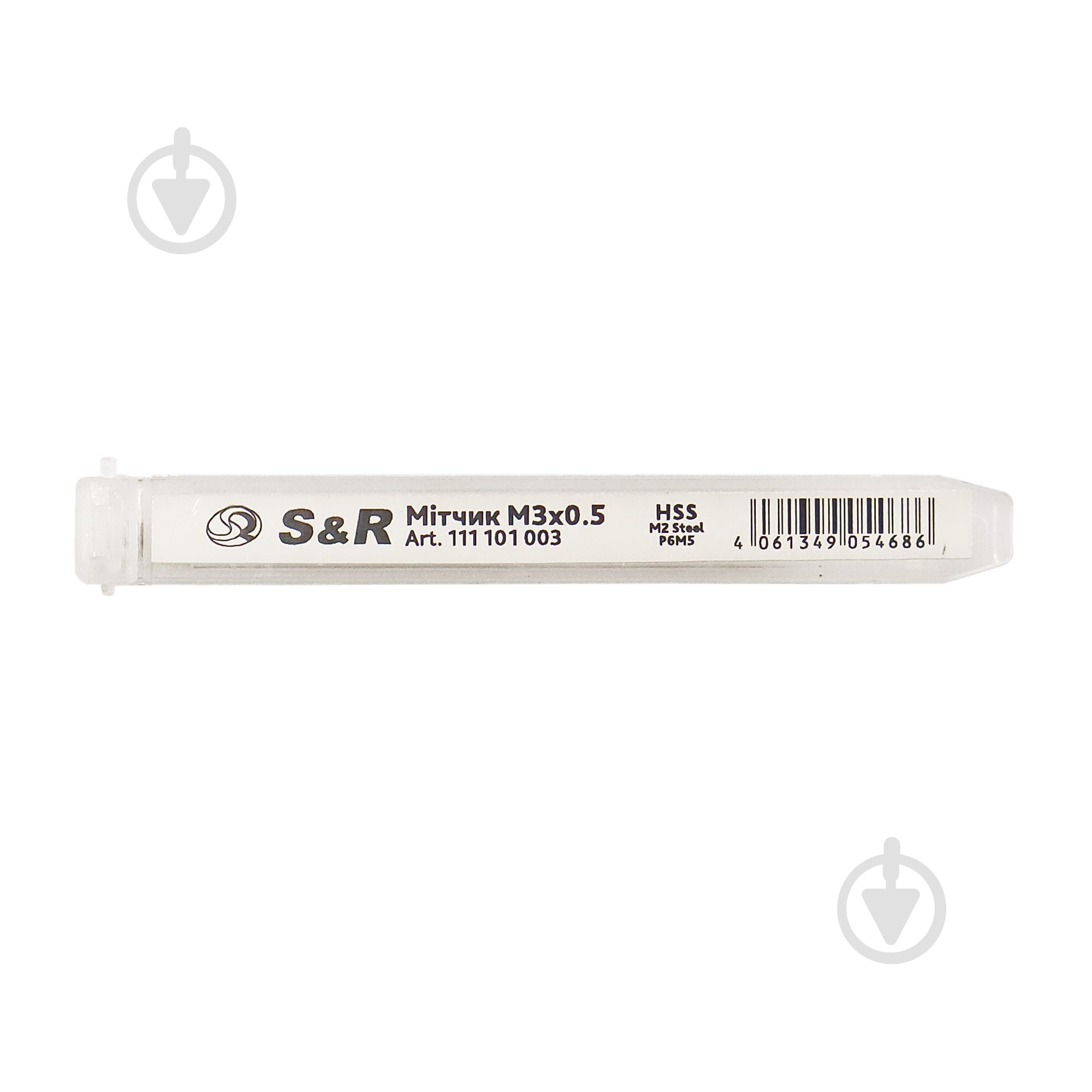 Метчик ручной М3х0.5 мм H2 HSS S&R 111101003 - фото 3