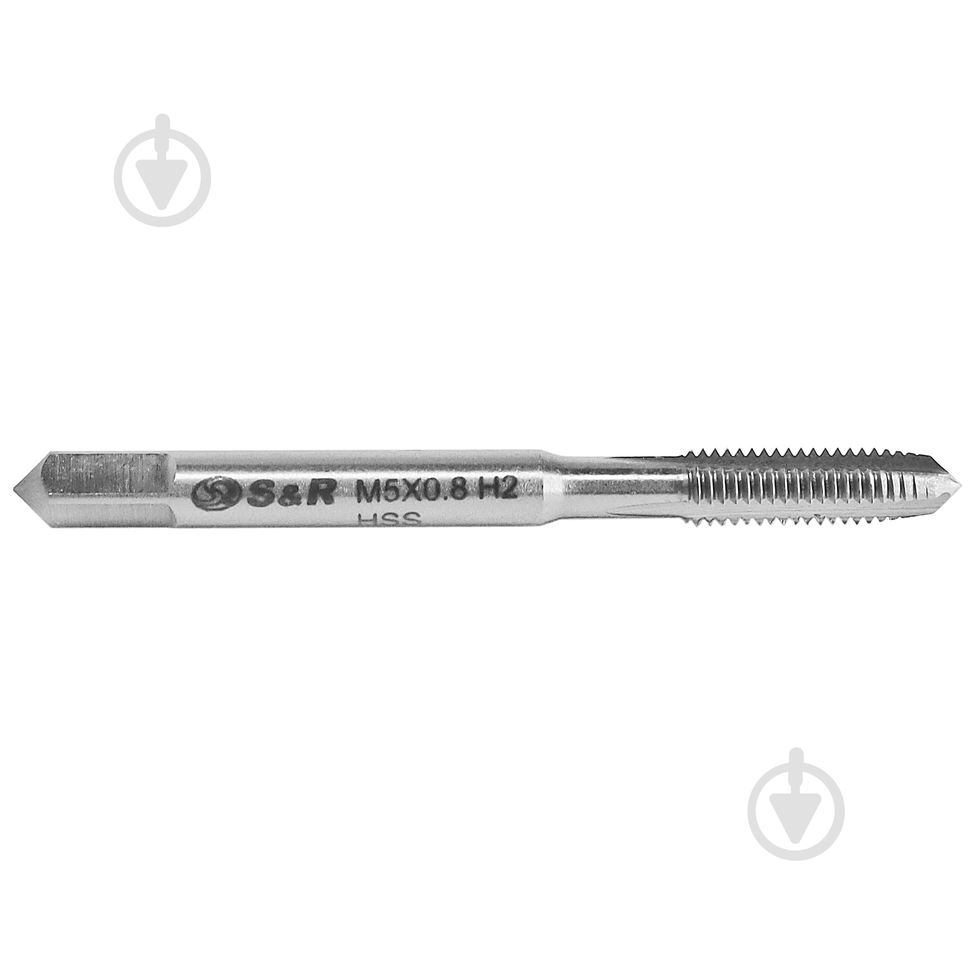 Метчик ручной М5х0.8 мм H2 HSS S&R 111101005 - фото 1
