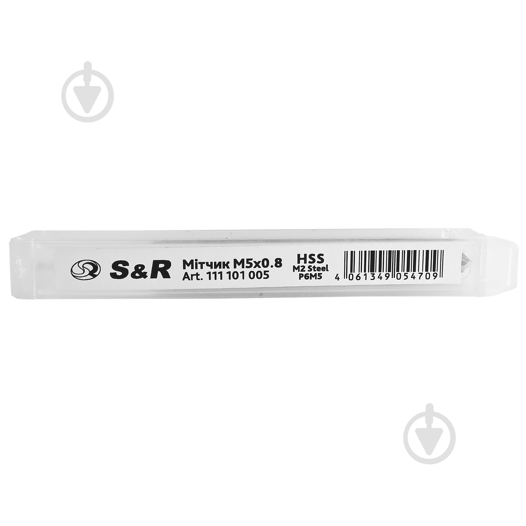 Метчик ручной М5х0.8 мм H2 HSS S&R 111101005 - фото 3