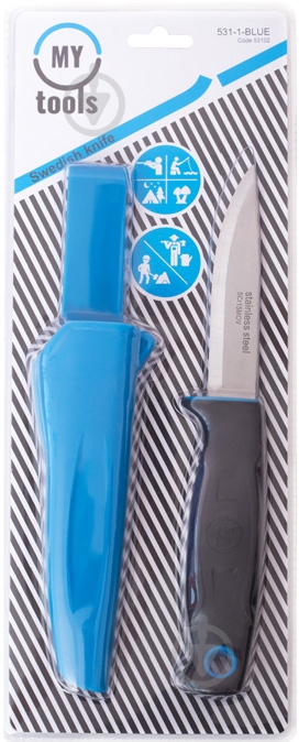 Ніж My Tools шведський 531-1-BLUE - фото 5 Ніж My Tools шведський 531-1-BLUE - фото 5