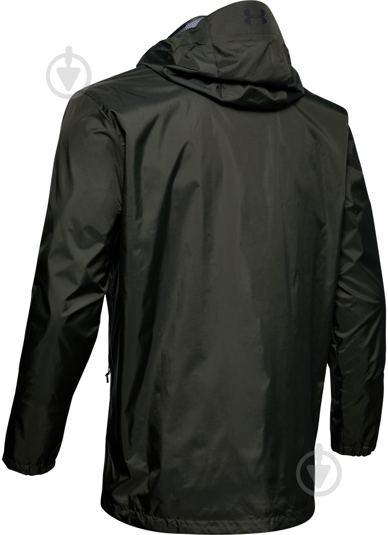 Вітрівка чоловіча Under Armour UA Forefront Rain Jacket 1321439-310 р.S зелена - фото 2 Вітрівка чоловіча Under Armour UA Forefront Rain Jacket 1321439-310 р.S зелена - фото 2
