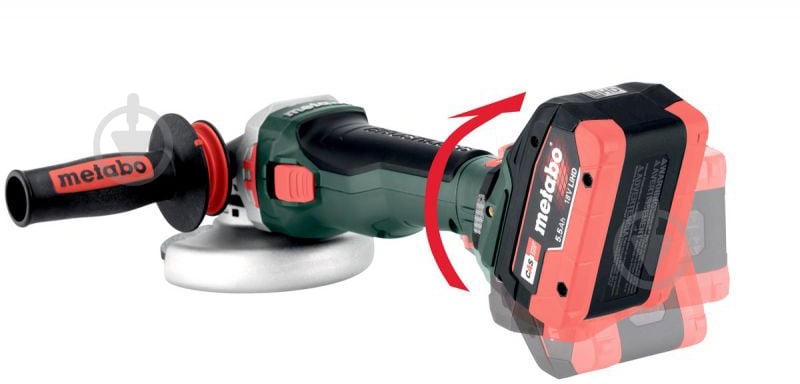 Болгарка (угловая шлифмашина) Metabo WB 18 LTX BL 15-180 Quick (body in metaBOX 165 L) 601735840 - фото 2