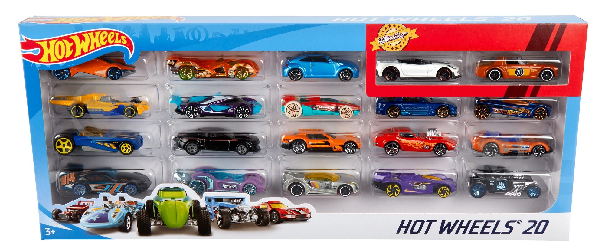 ᐉ Игровой набор Hot Wheels 20 шт. Базовых машинок (в ас.) H7045