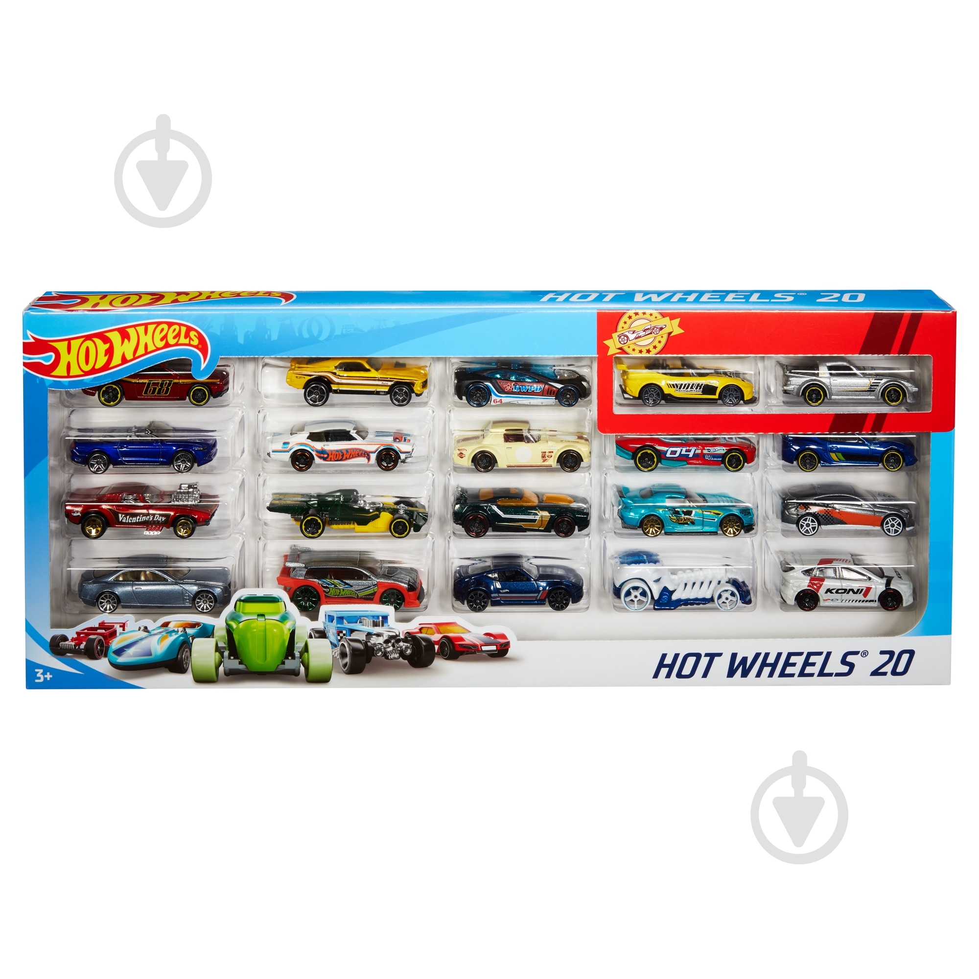 ᐉ Игровой набор Hot Wheels 20 шт. Базовых машинок (в ас.) H7045