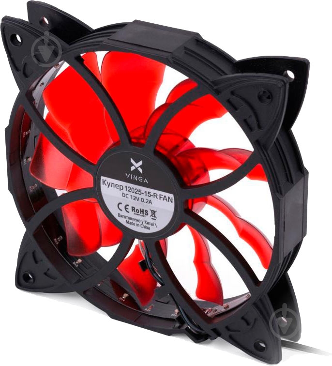 Корпусный кулер Vinga 12025-15-R - фото 3