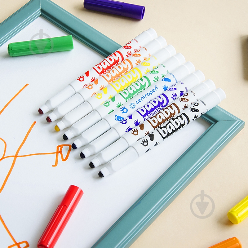 Фломастеры 8660 Baby 8 шт. Centropen - фото 3 Фломастеры 8660 Baby 8 шт. Centropen - фото 3