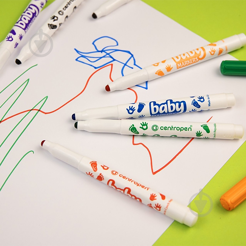 Фломастеры 8660 Baby 8 шт. Centropen - фото 4 Фломастеры 8660 Baby 8 шт. Centropen - фото 4