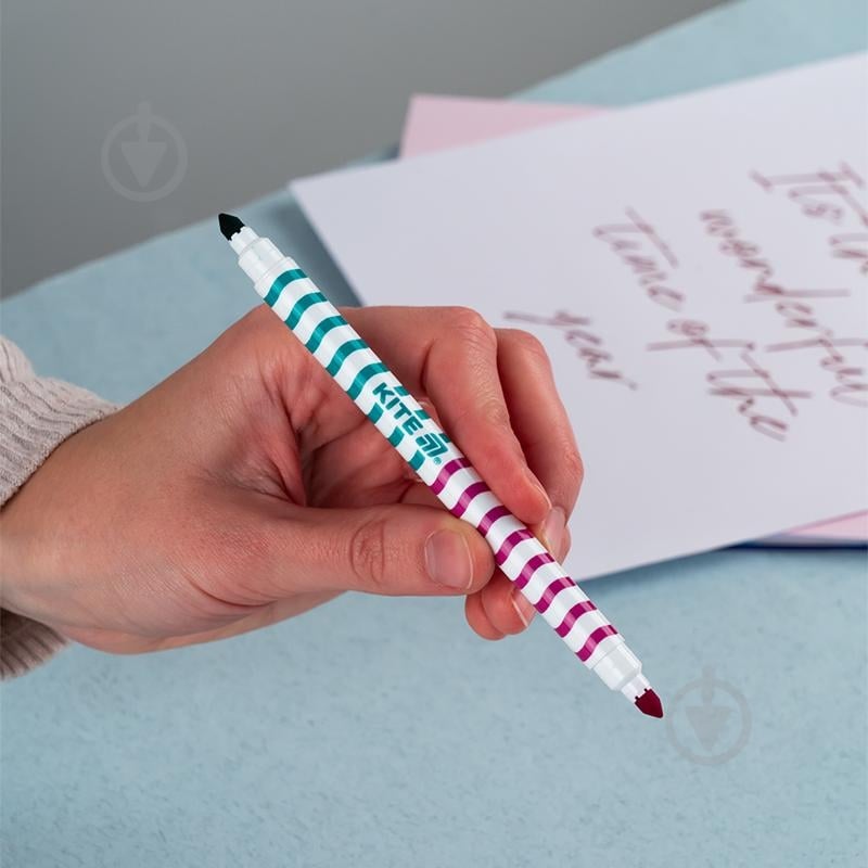 Фломастеры двухсторонние Creative 12 шт. K-1151 KITE - фото 3 Фломастеры двухсторонние Creative 12 шт. K-1151 KITE - фото 3