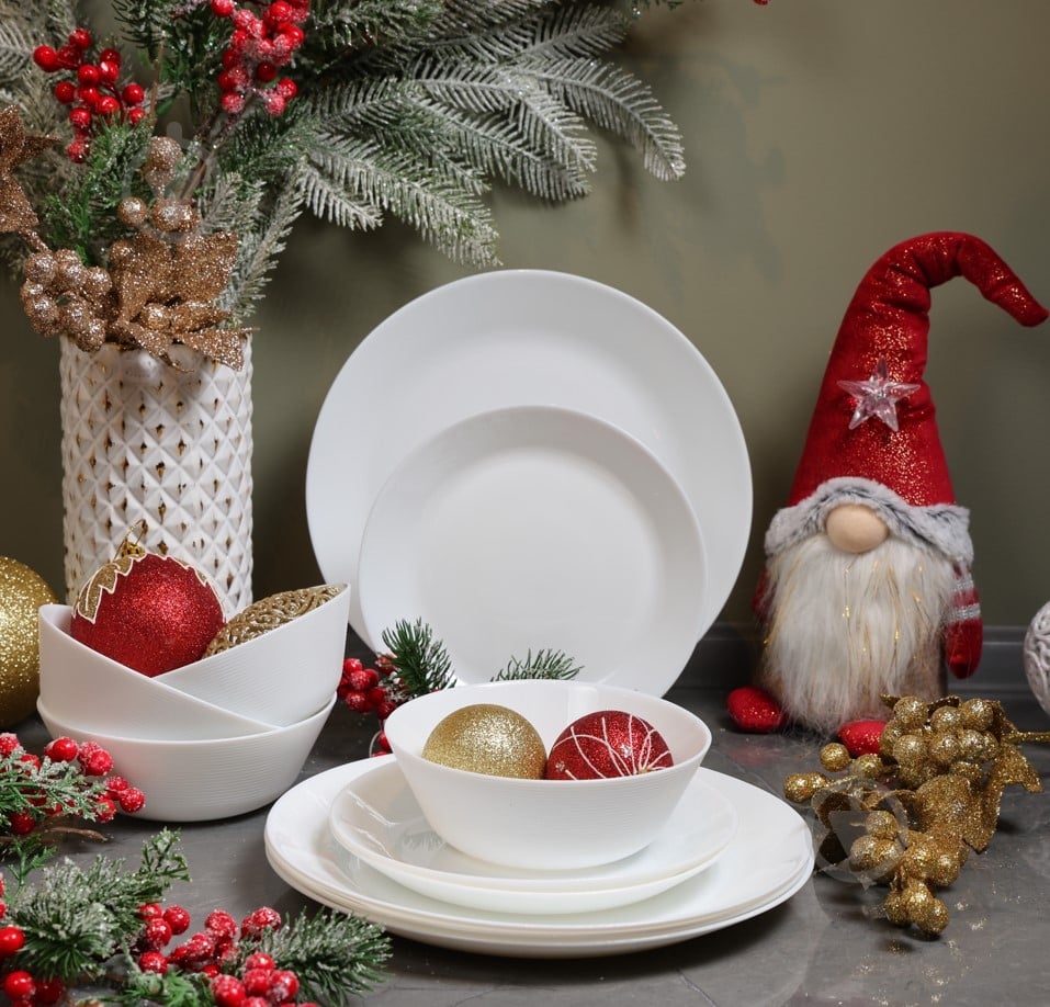 Сервиз столовый Fiora Embossed 12 предметов на 4 персони - фото 1 Сервиз столовый Fiora Embossed 12 предметов на 4 персони - фото 1