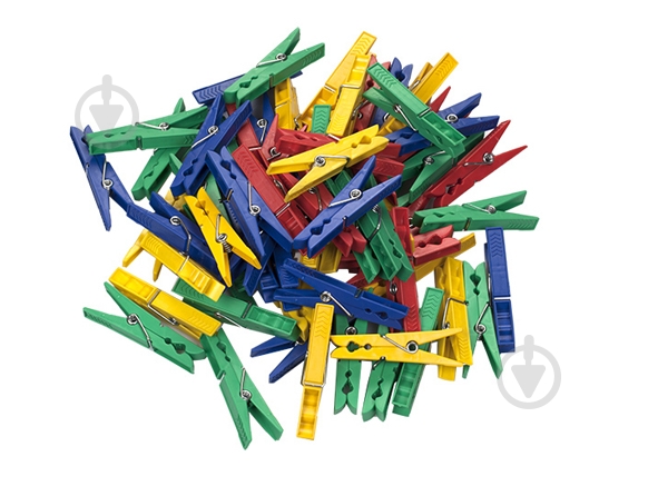 Прищіпки пластик посиленi (72 мм) 20 шт. MTM - фото 1