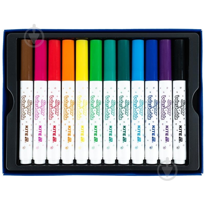 Набор фломастеров Creative Superwashable Jumbo 12 шт. K-1155 KITE - фото 2 Набор фломастеров Creative Superwashable Jumbo 12 шт. K-1155 KITE - фото 2
