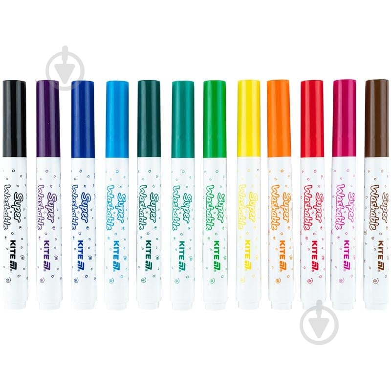 Набор фломастеров Creative Superwashable Jumbo 12 шт. K-1155 KITE - фото 3 Набор фломастеров Creative Superwashable Jumbo 12 шт. K-1155 KITE - фото 3