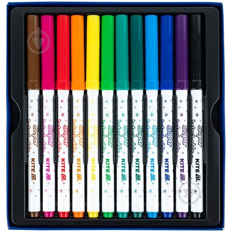 Набор фломастеров Creative Superwashable 12 шт. KITE - фото 2