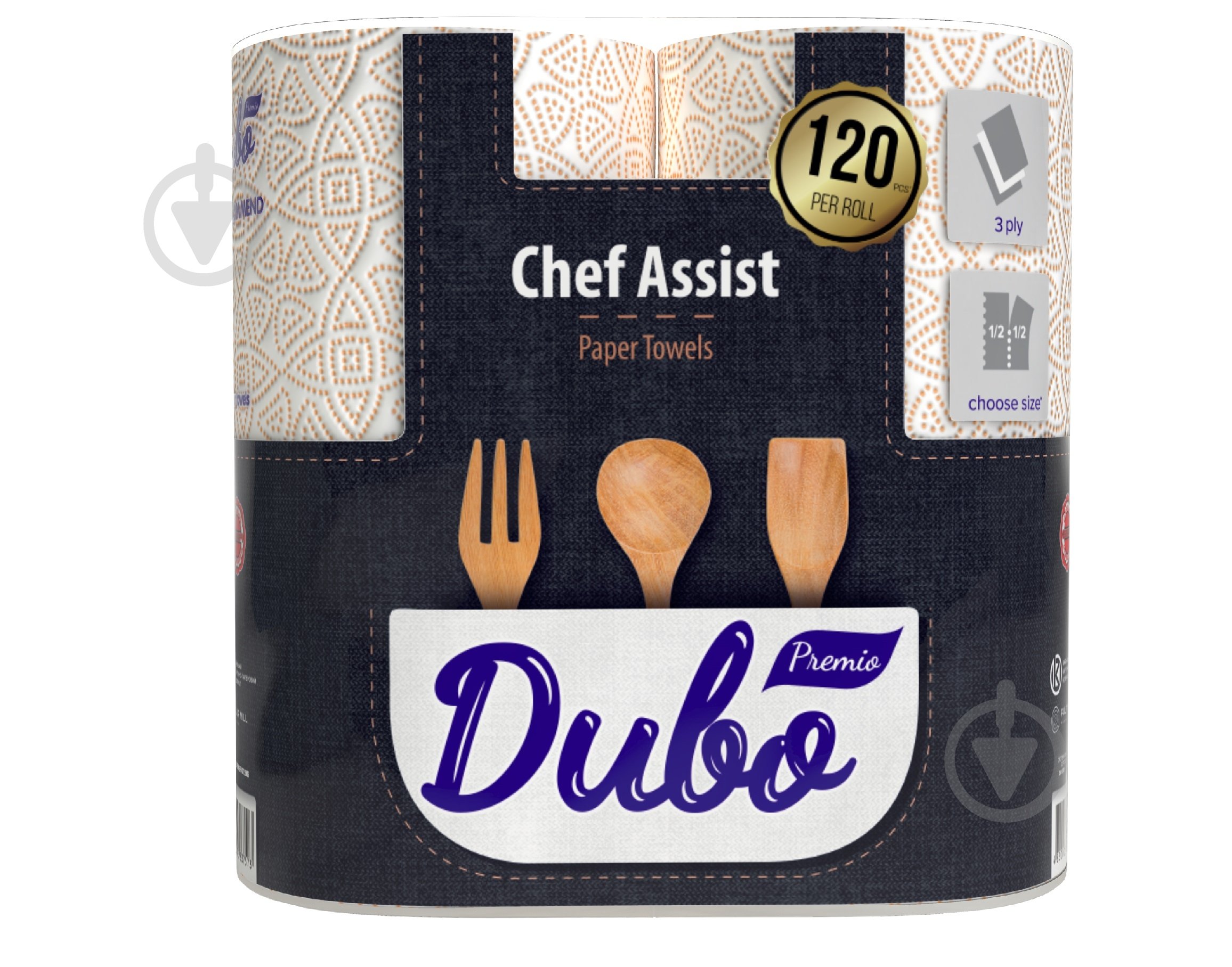 Паперові рушники Диво Chef Assist тришаровий 2 шт. - фото 1