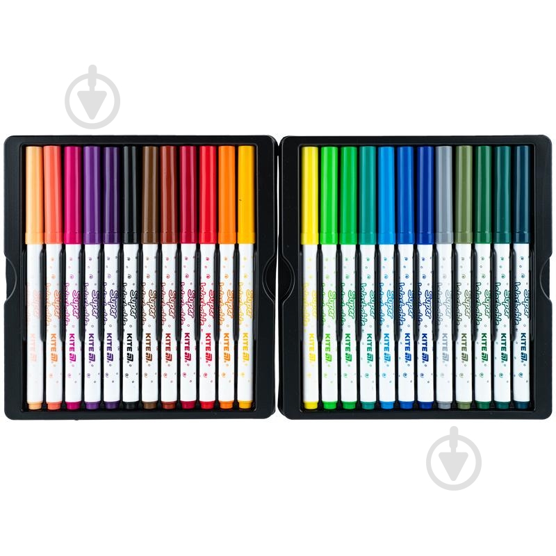 Набор фломастеров Creative Superwashable 24 шт. K-1153 KITE - фото 2