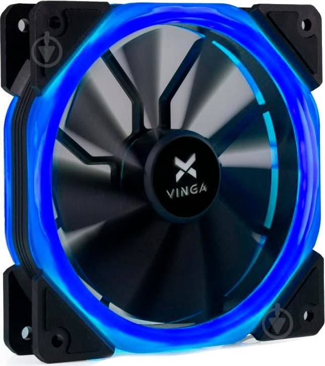 Корпусный кулер Vinga LED fan-02 blue - фото 1