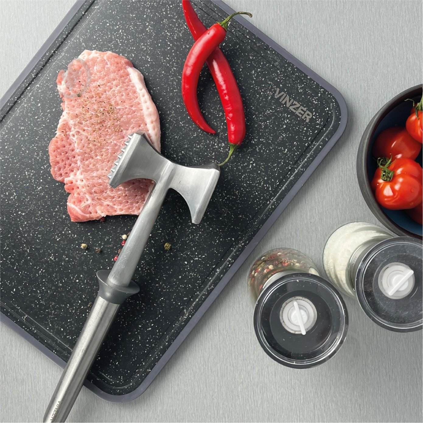 Молоток для м'яса Vinzer 26х8х5 см 50204 - фото 13 Молоток для м'яса Vinzer 26х8х5 см 50204 - фото 13