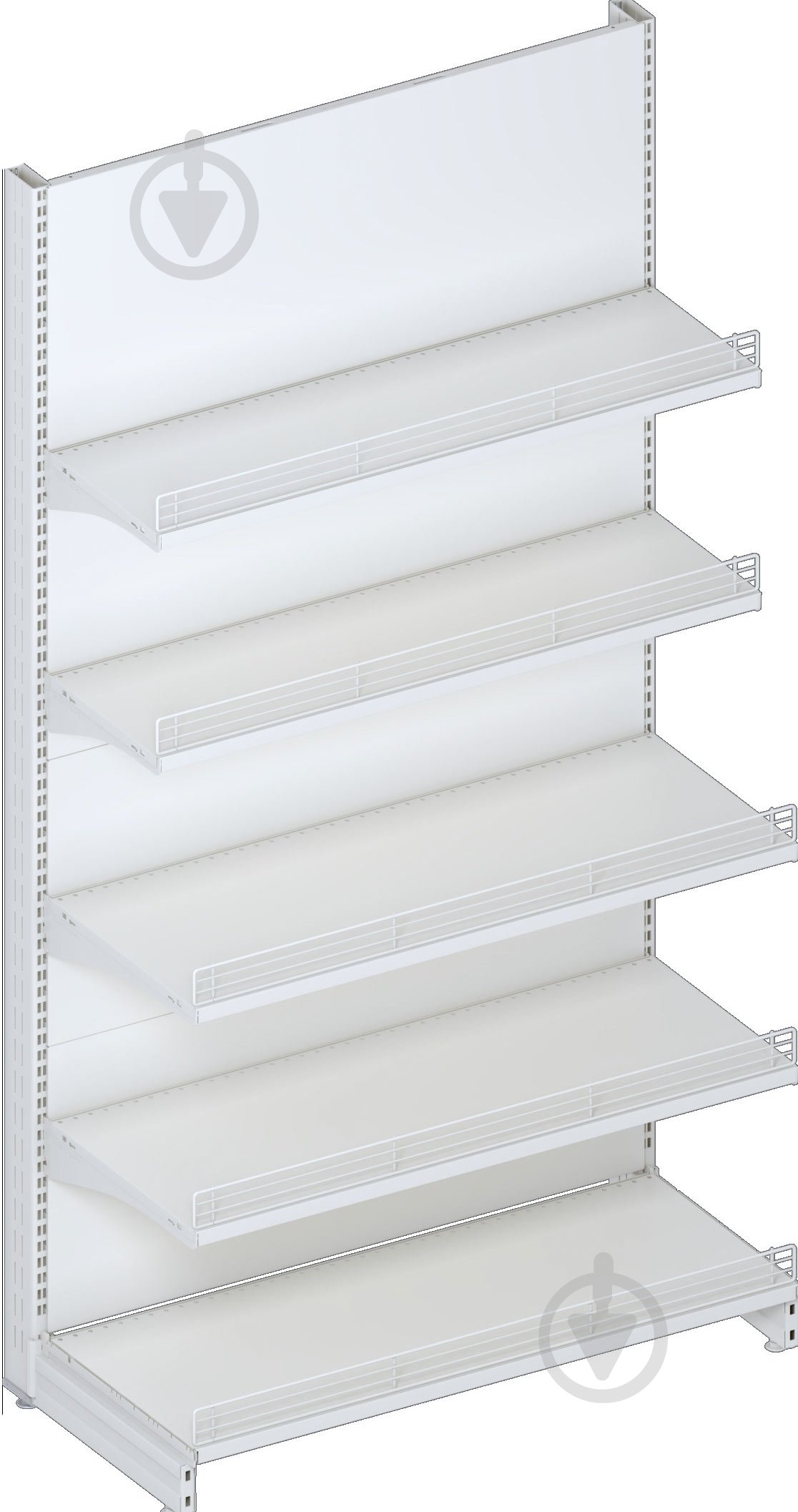 Стеллаж пристенный Modern-Expo 1930x1000x400 мм 5 полок в застройке RAL 9001 - фото 1 Стеллаж пристенный Modern-Expo 1930x1000x400 мм 5 полок в застройке RAL 9001 - фото 1