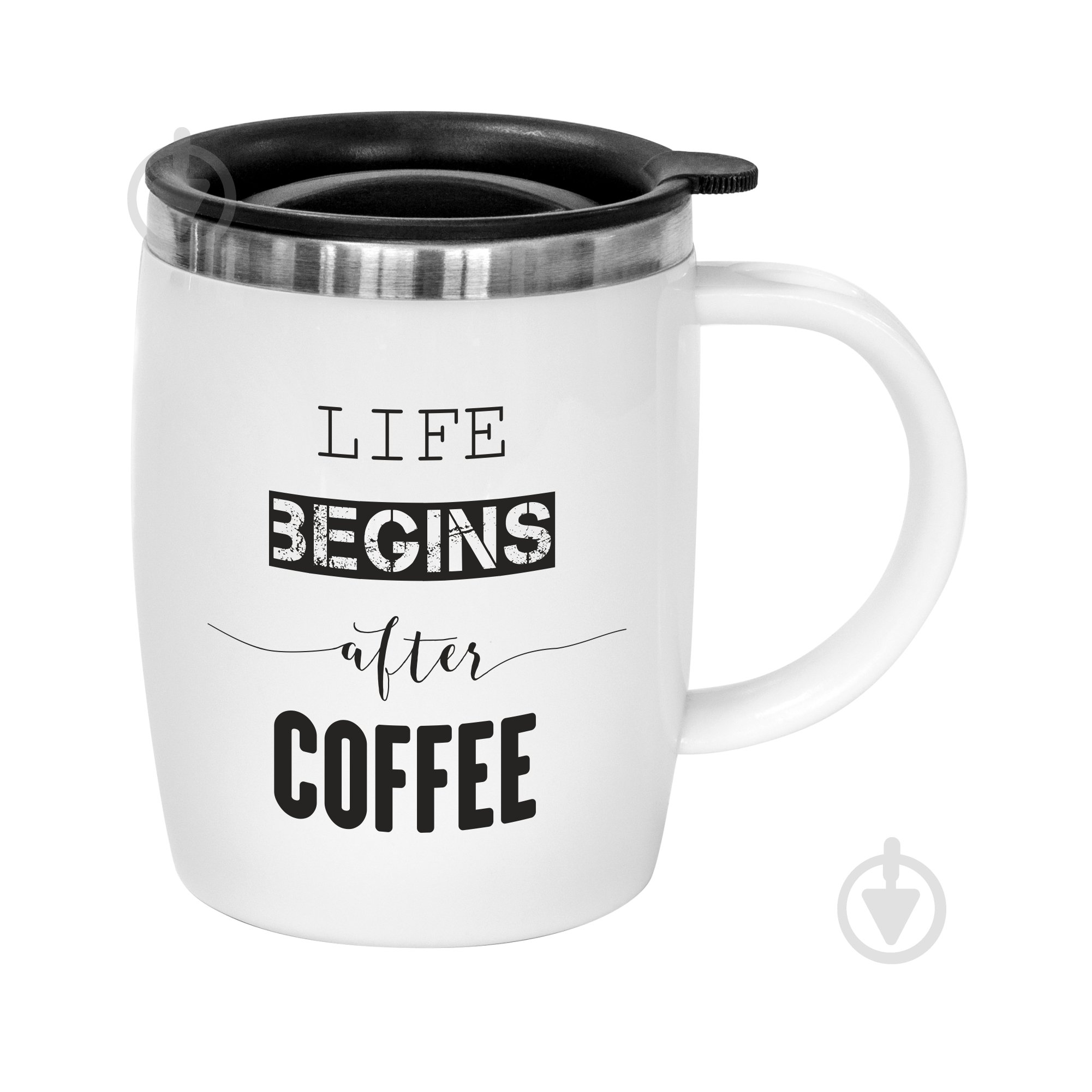 Термочашка Krauff з кришкою After coffee 400 мл 26-285-001 - фото 1 Термочашка Krauff з кришкою After coffee 400 мл 26-285-001 - фото 1