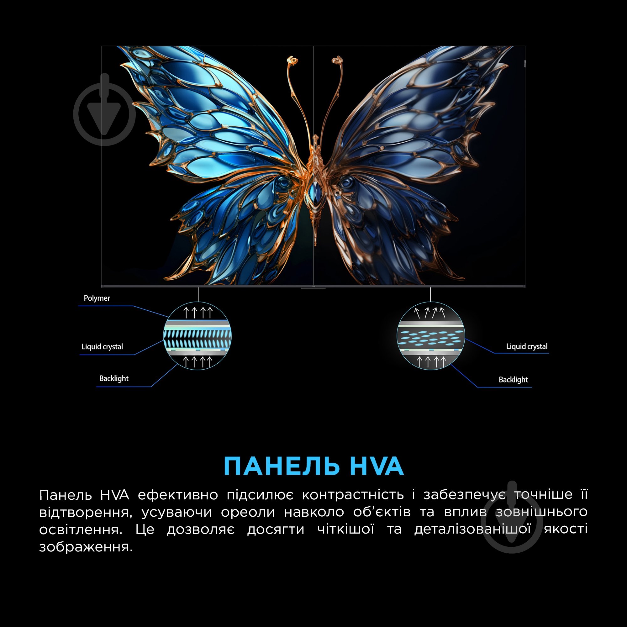 Телевізор TCL 75P6K - фото 7 Телевізор TCL 75P6K - фото 7