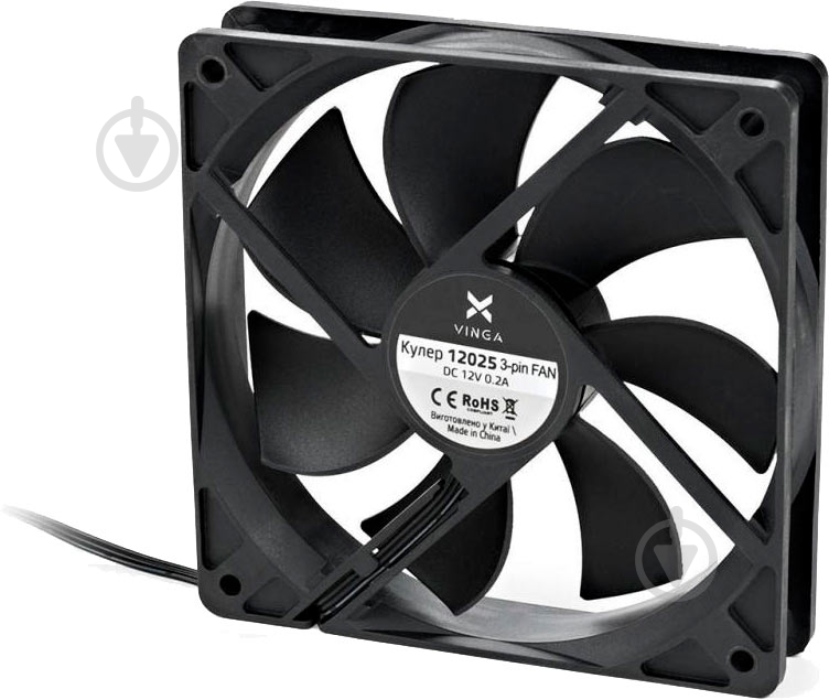 Корпусный кулер Vinga 12025 3-pin - фото 3 Корпусный кулер Vinga 12025 3-pin - фото 3