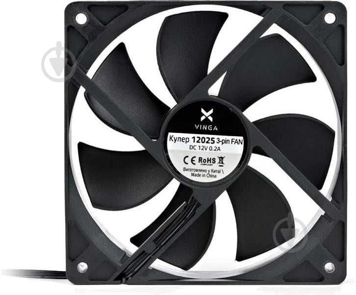 Корпусный кулер Vinga 12025 3-pin - фото 4 Корпусный кулер Vinga 12025 3-pin - фото 4